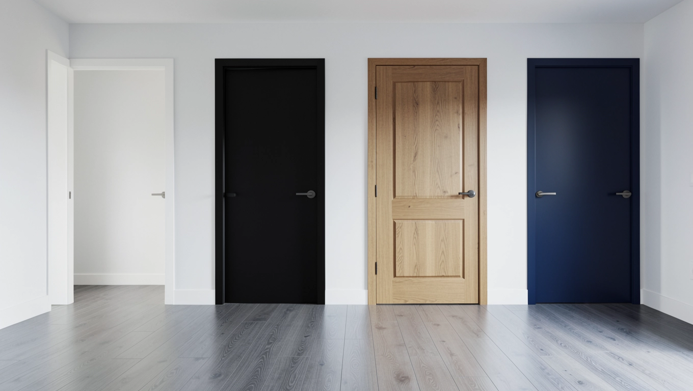 jaki kolor drzwi do szarej podłogi