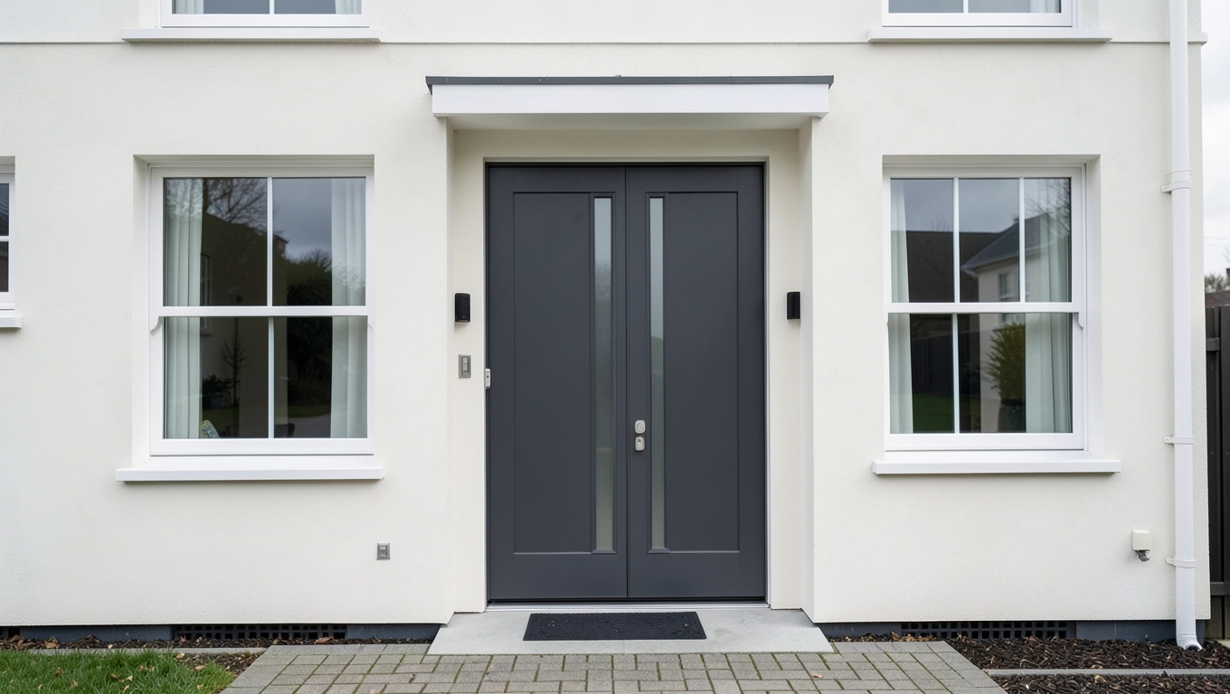jaki kolor drzwi zewnętrznych do białych okien