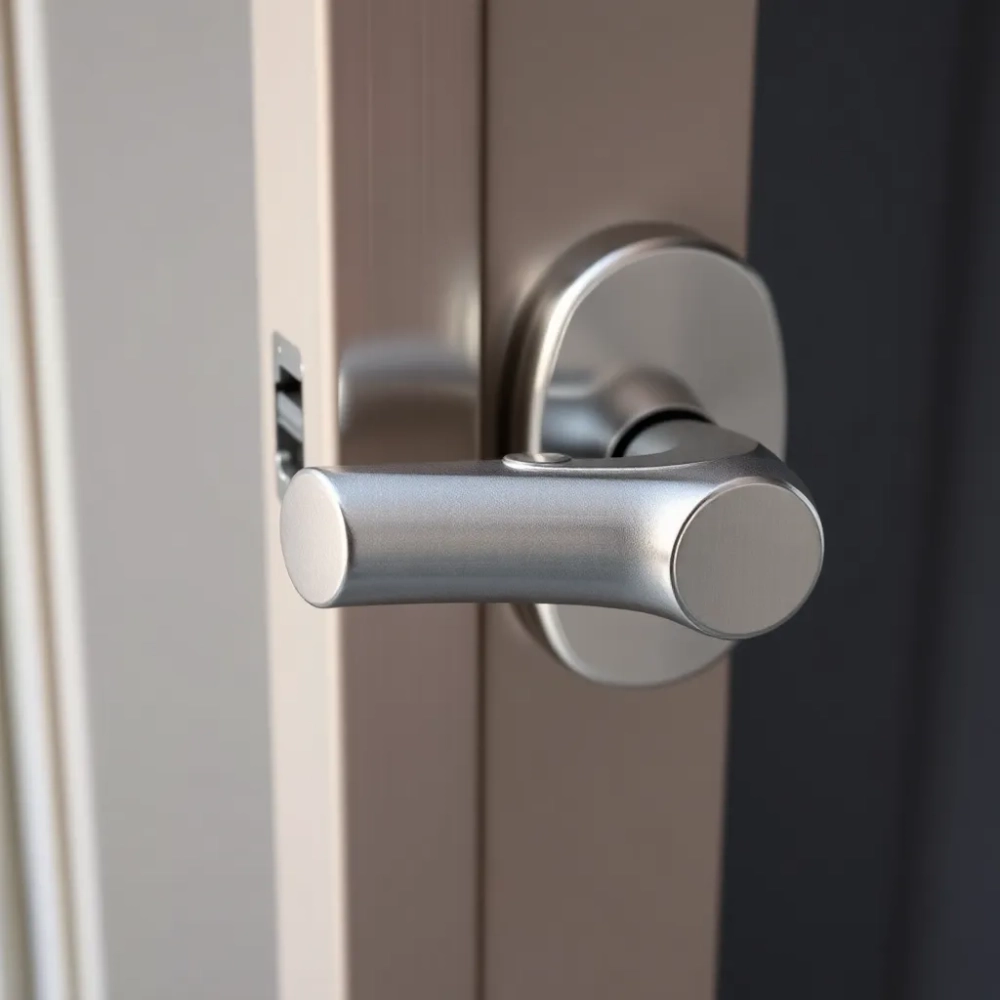 Klamka z zamkiem do drzwi balkonowych dwie strony