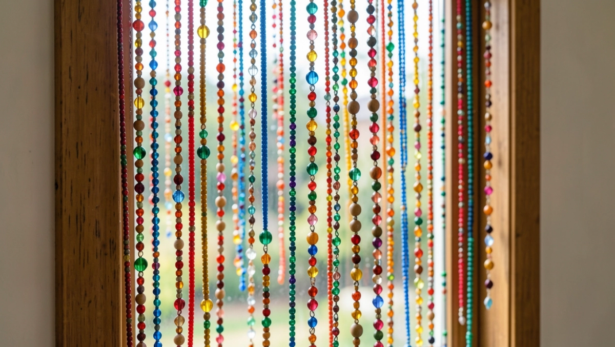 koraliki na drzwi