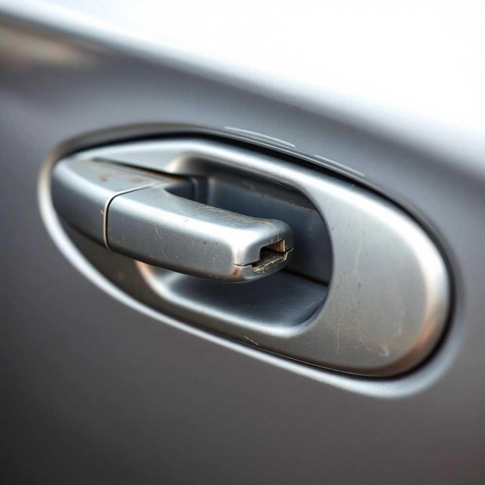 Luźna Klamka W Drzwiach Samochodu