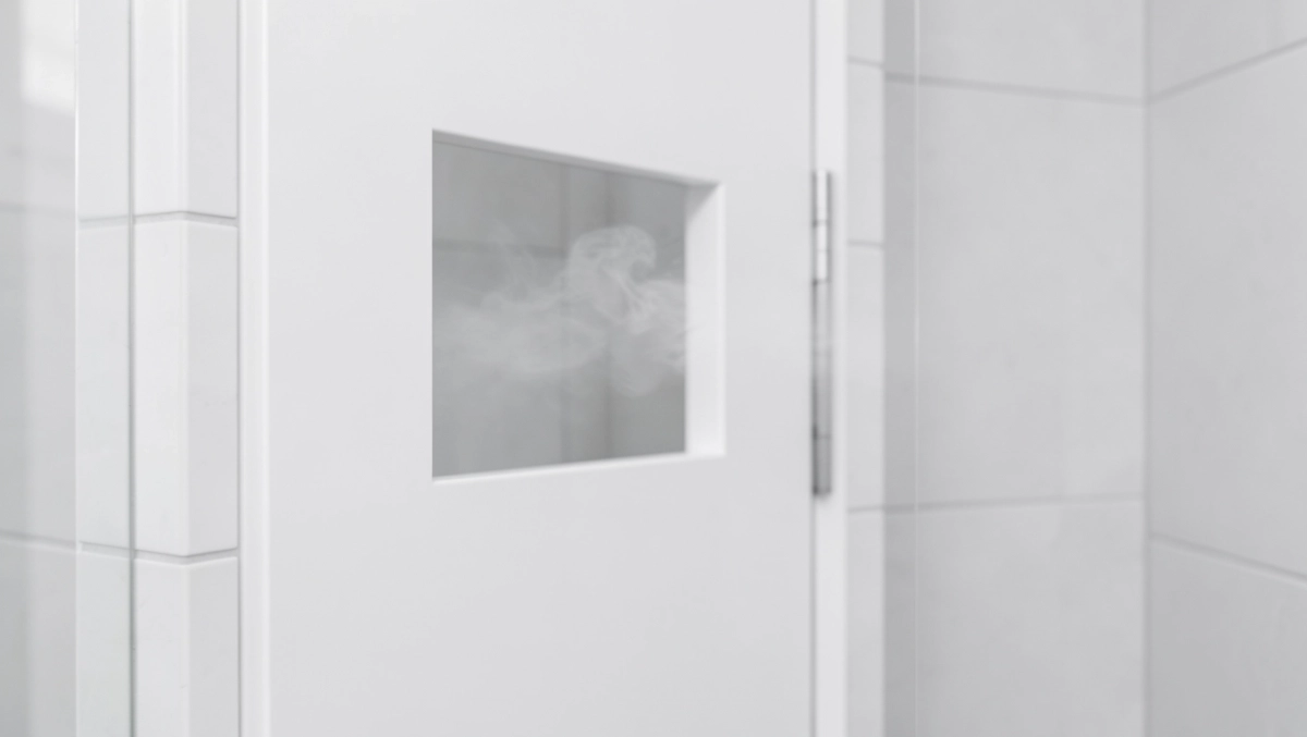 Otwory wentylacyjne w drzwiach łazienkowych