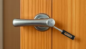 Jak obrócić klamkę w drzwiach