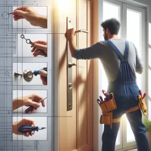 jak zamontować klamkę w drzwiach wewnętrznych