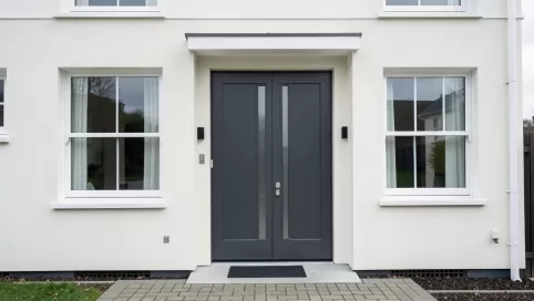 jaki kolor drzwi zewnętrznych do białych okien