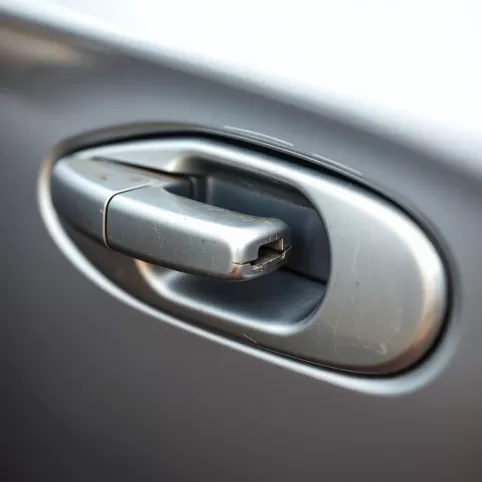 Luźna Klamka W Drzwiach Samochodu