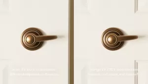 Montaż klamki z SZYLDEM