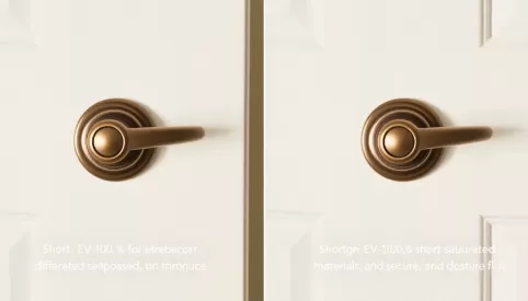 Montaż klamki z SZYLDEM